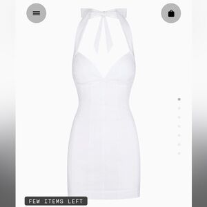 Khy poplin seamed mini dress size 00 in white BNWT